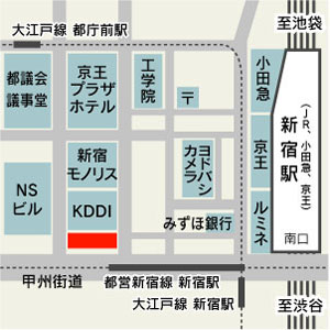 東京新宿本校地図